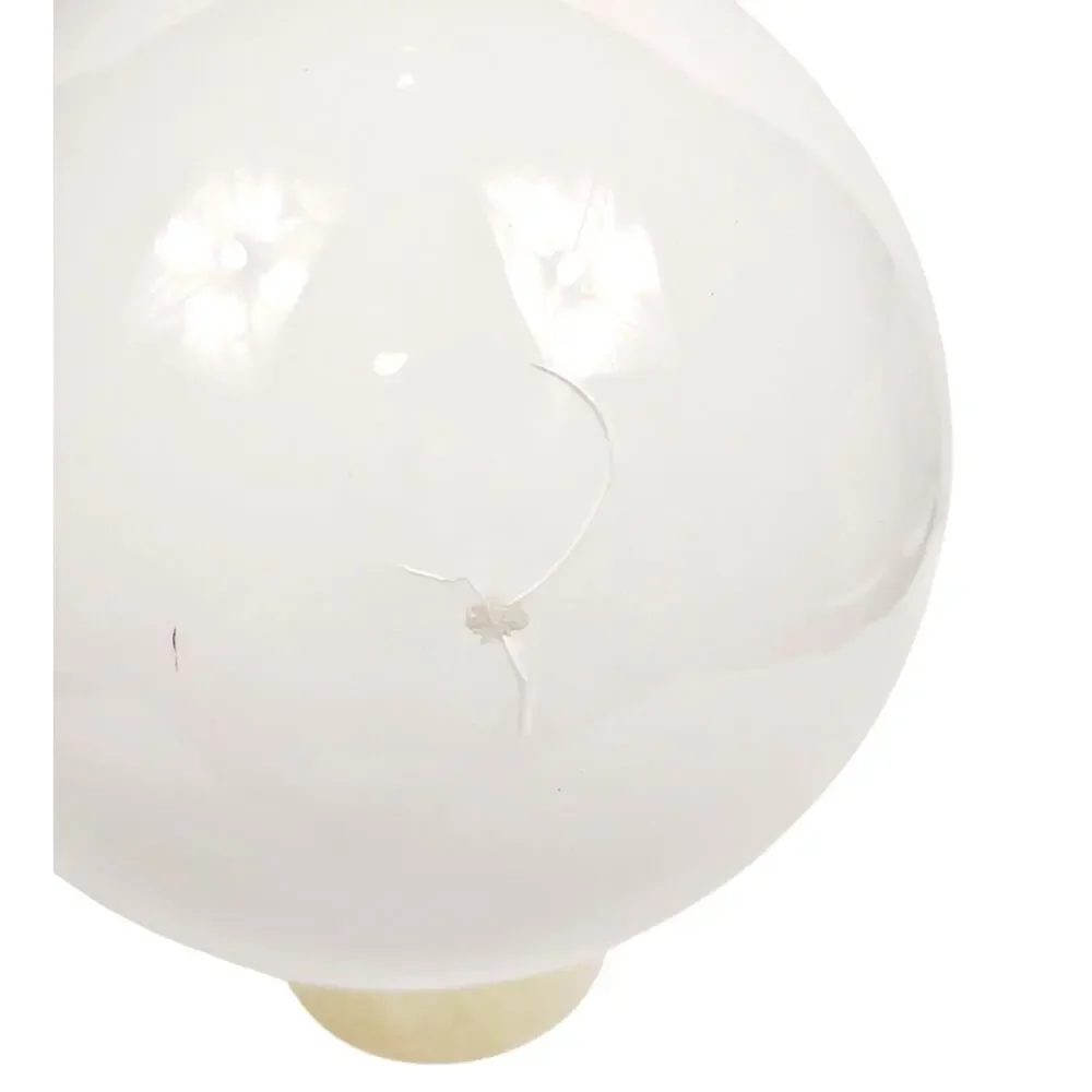VTG Large White Milk Glass Round Globe 8